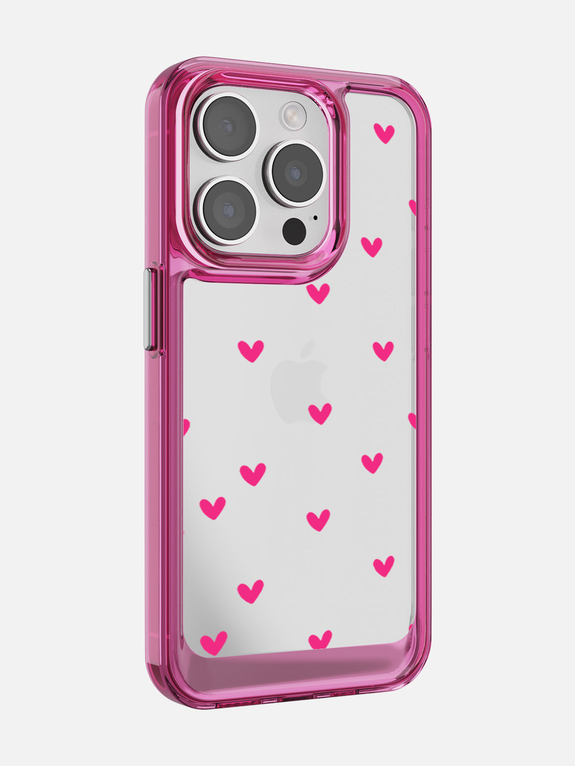 Little Pink Hearts Clear Case - iPhone 15 Pro (Pink)