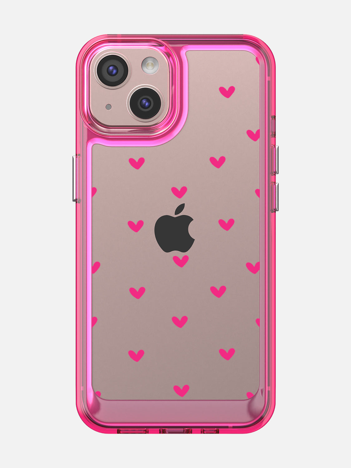 Little Pink Hearts Clear Case - iPhone 13 (Pink)