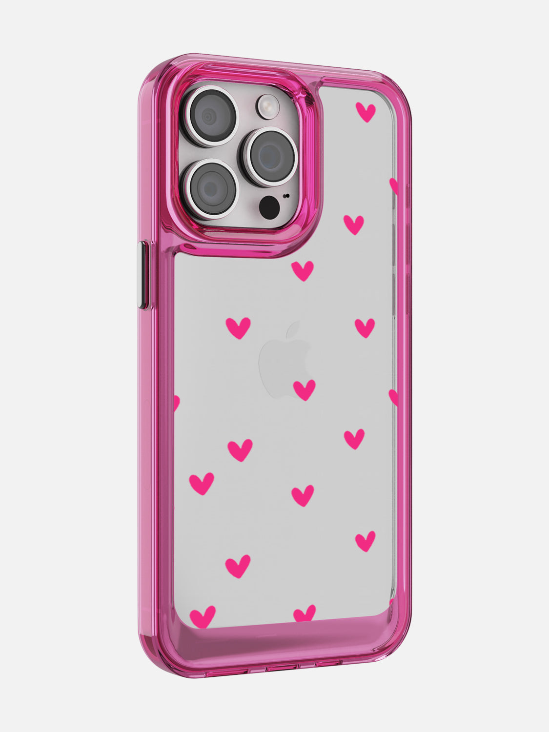 Little Pink Hearts Clear Case - iPhone 15 Pro Max (Pink)