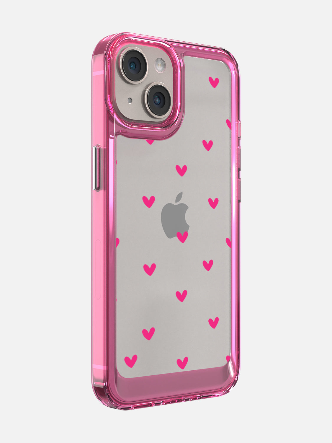 Little Pink Hearts Clear Case - iPhone 14 (Pink)