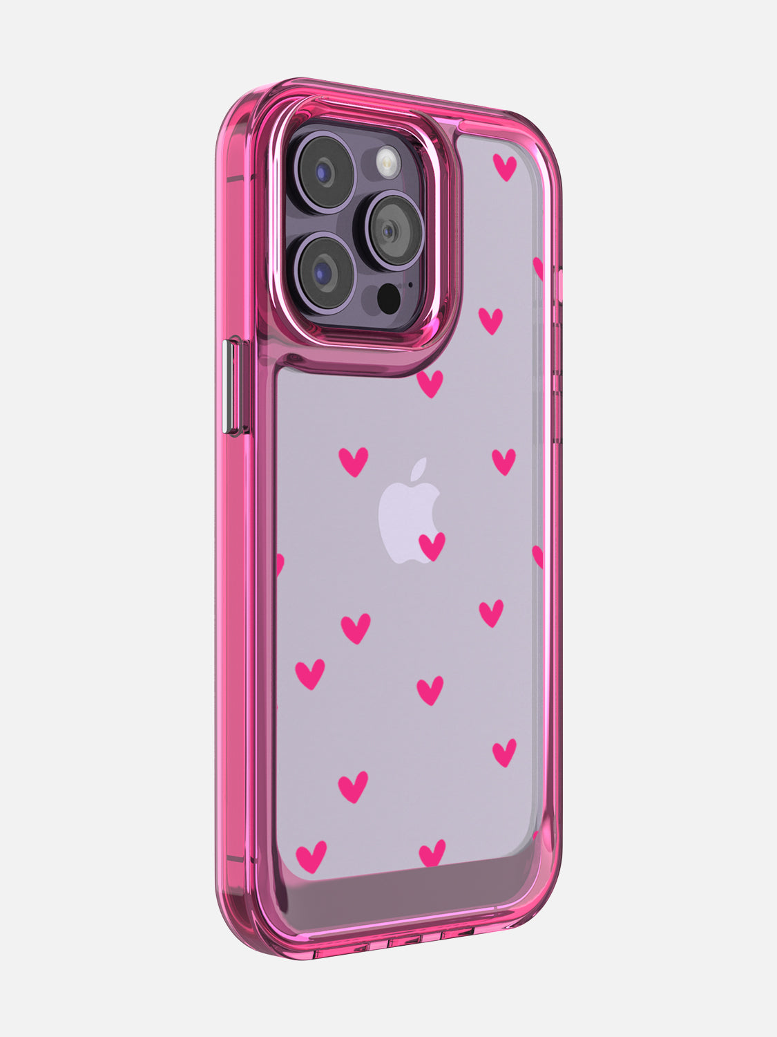 Little Pink Hearts Clear Case - iPhone 14 Pro Max (Pink)