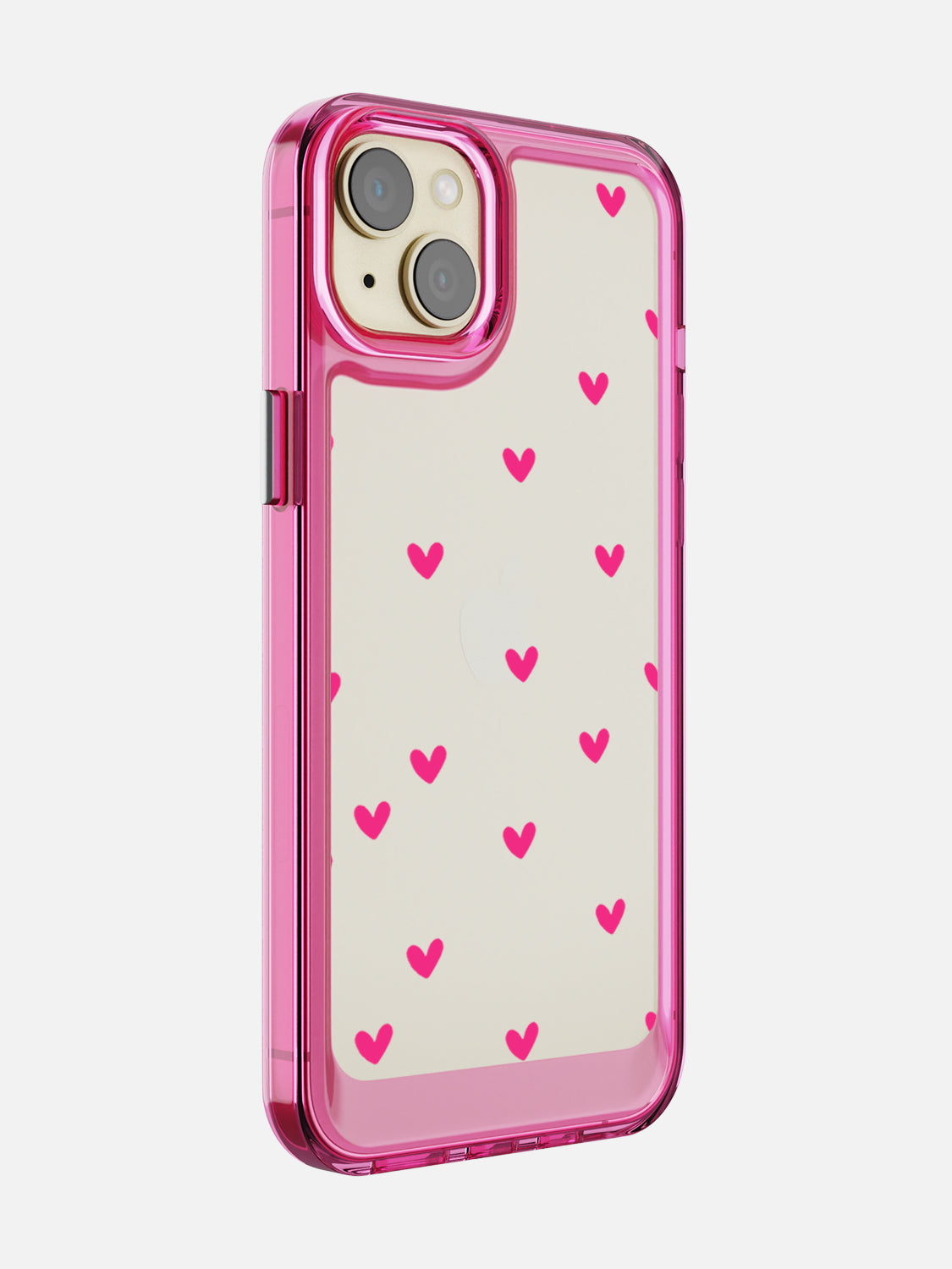 Little Pink Hearts Clear Case - iPhone 15 Plus (Pink)