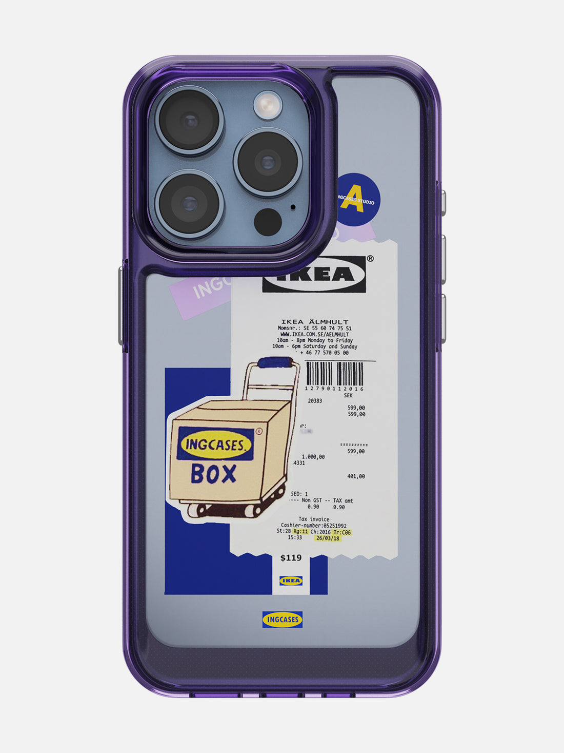 IKEA Sticker Case - iPhone 15 Pro