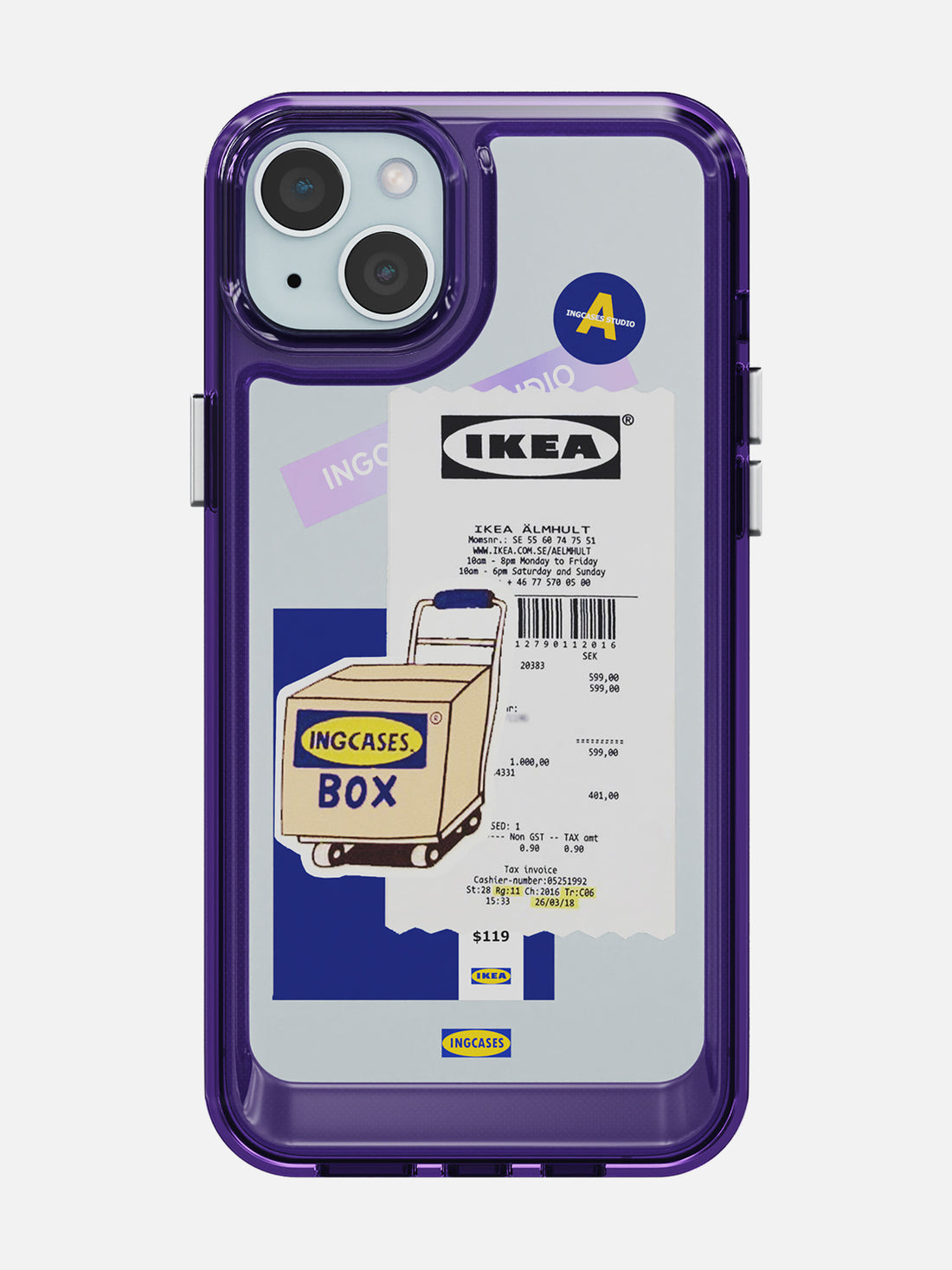 IKEA Sticker Case - iPhone 15 Plus