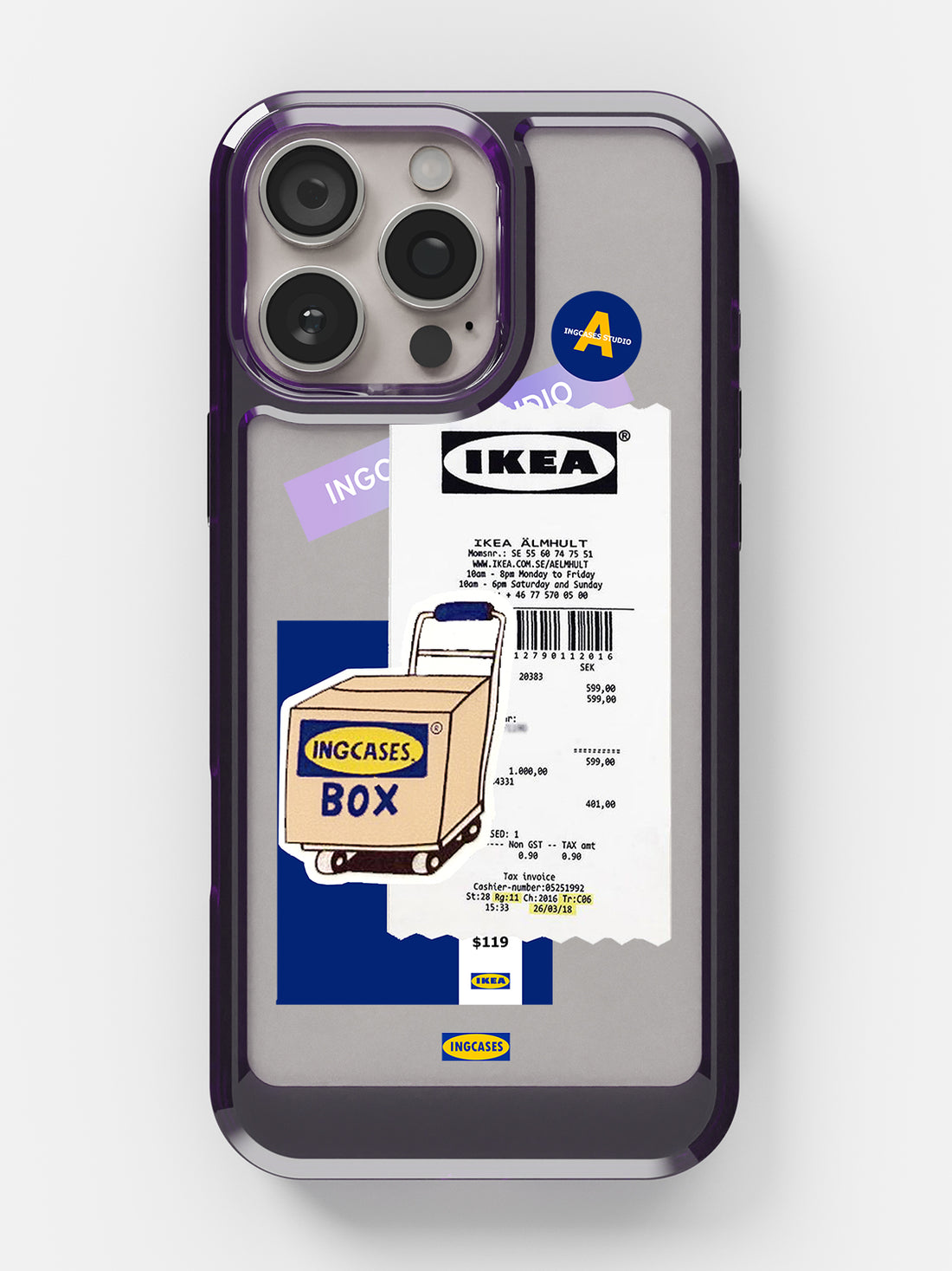 IKEA Sticker Case - iPhone 16 Pro