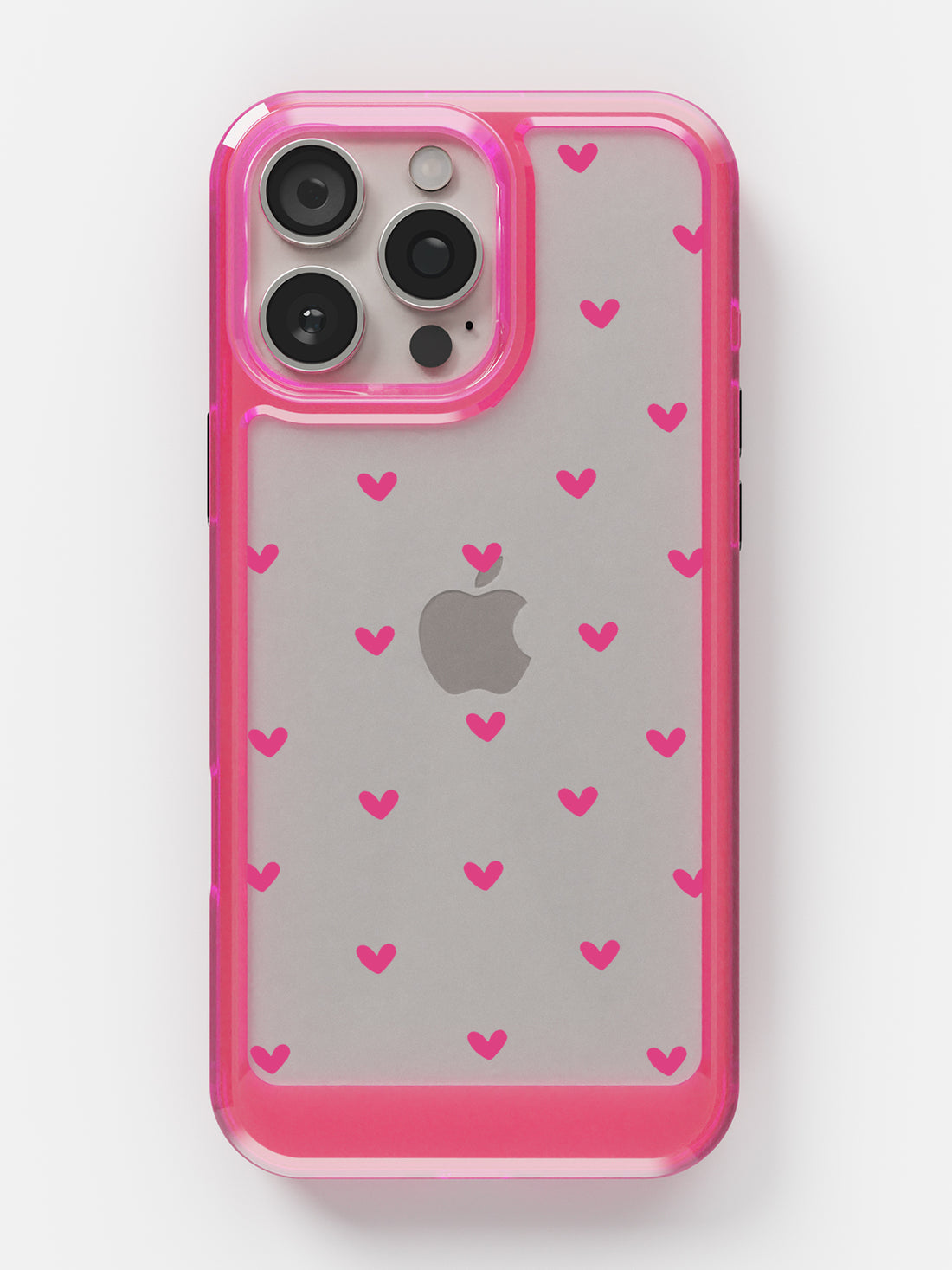 Little Pink Hearts Clear Case - iPhone 16 Pro (Pink)