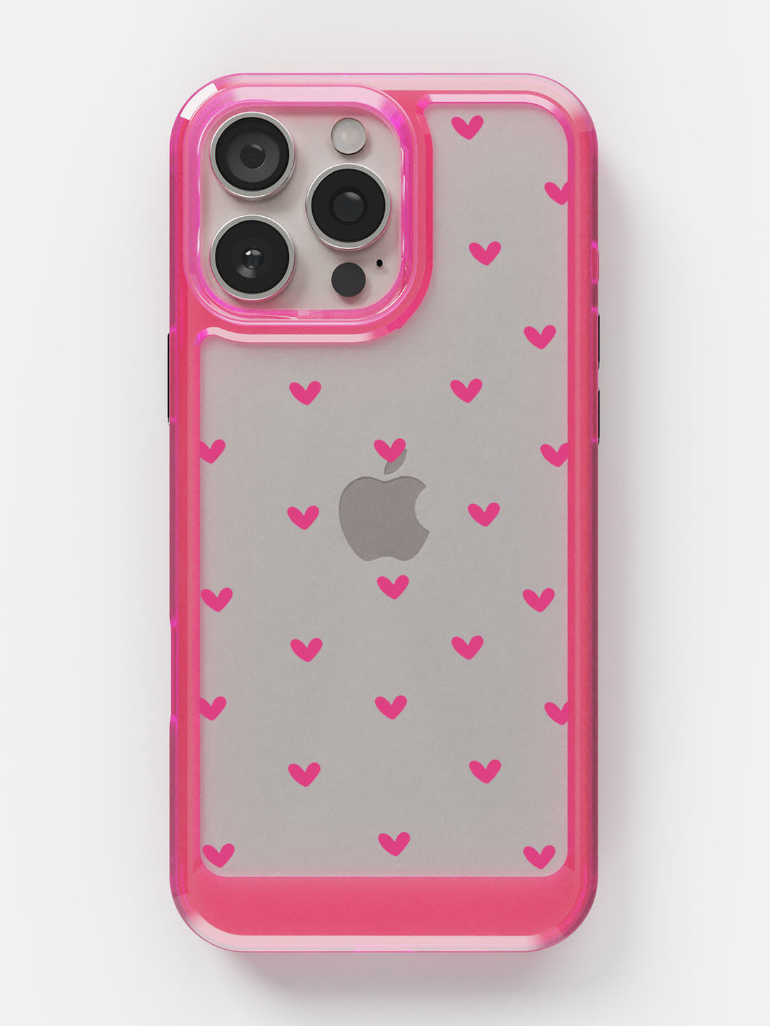 Little Pink Hearts Clear Case - iPhone 17 Pro (Pink)