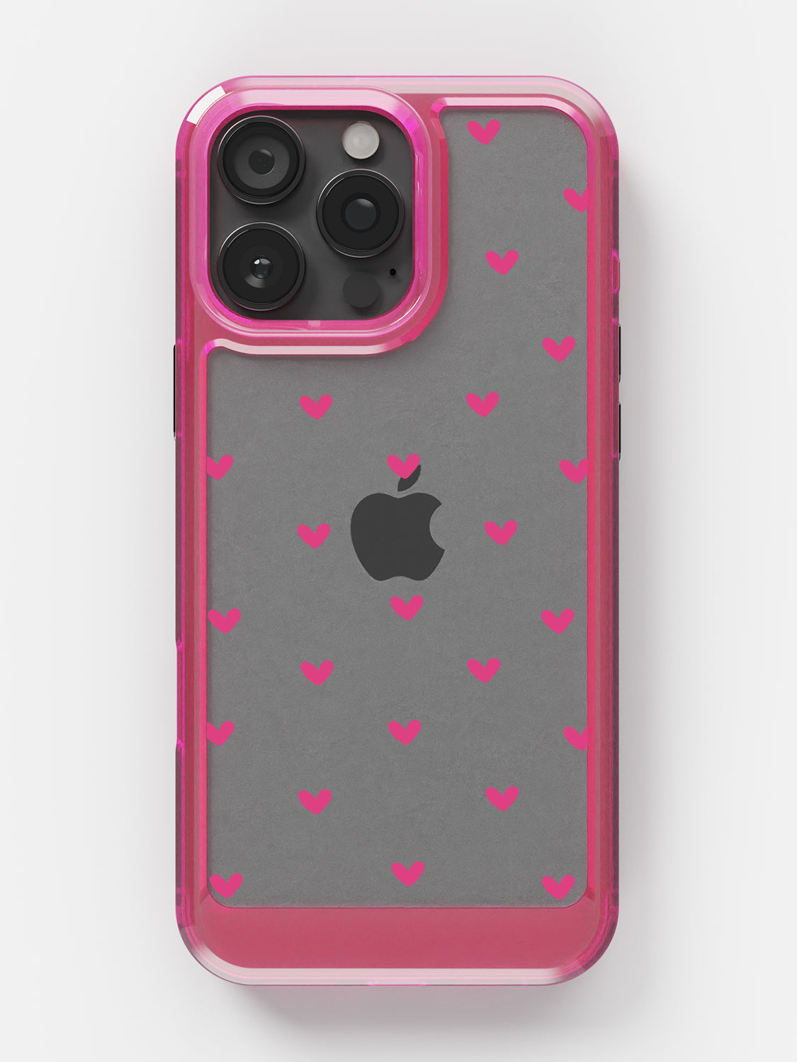 Little Pink Hearts Clear Case - iPhone 16 Pro Max (Pink)