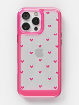 Little Pink Hearts Clear Case - iPhone 16 Pro Max (Pink)