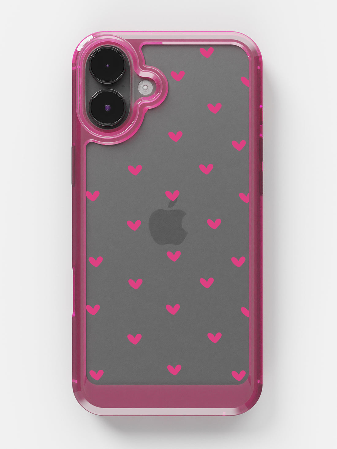 Little Pink Hearts Clear Case - iPhone 16 (Pink)