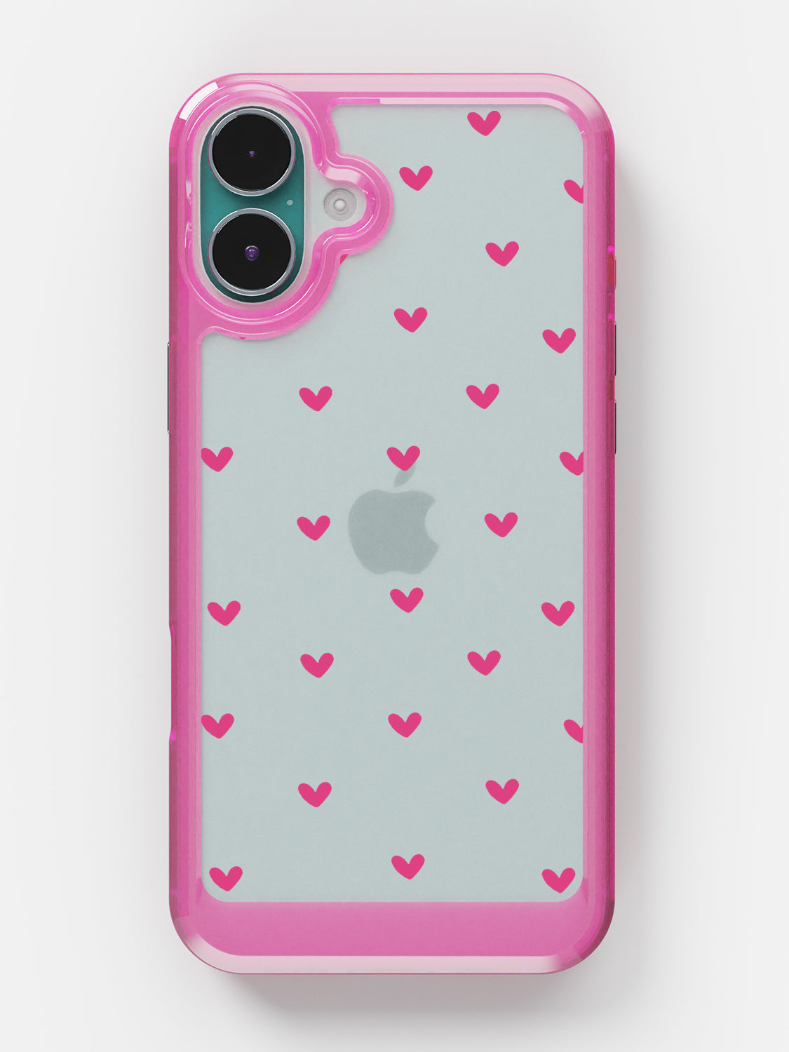 Little Pink Hearts Clear Case - iPhone 16 (Pink)