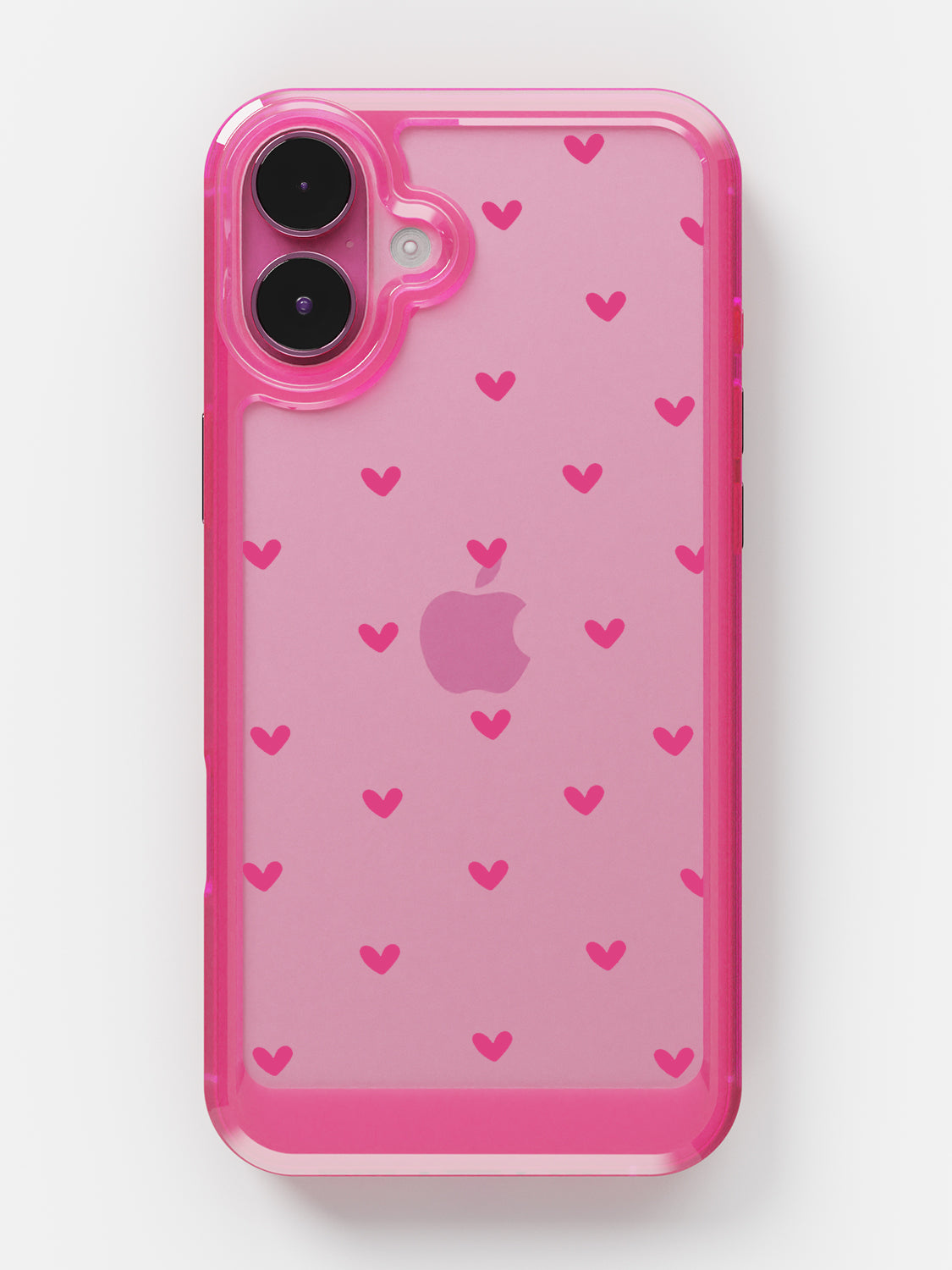 Little Pink Hearts Clear Case - iPhone 16 (Pink)