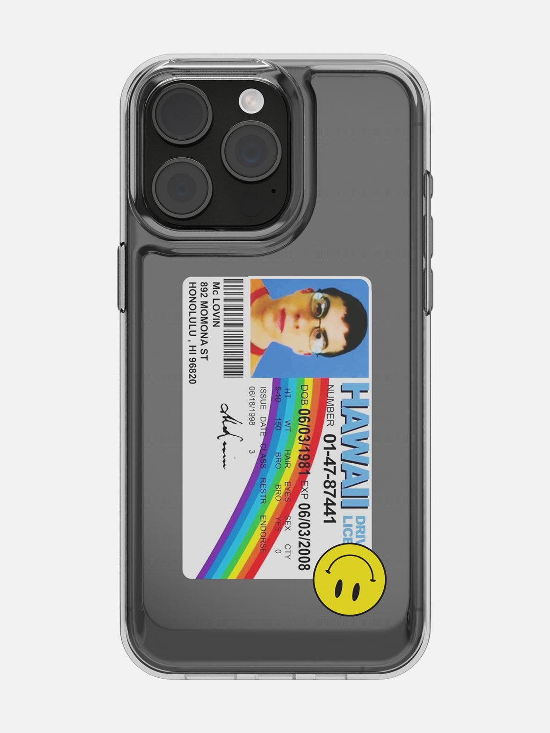 McLovin Clear Case - iPhone 15 Pro Max