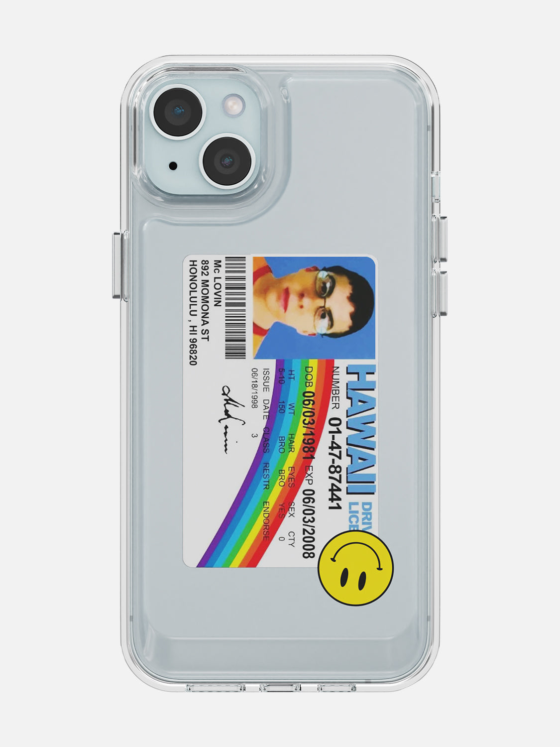 McLovin Clear Case - iPhone 15 Plus