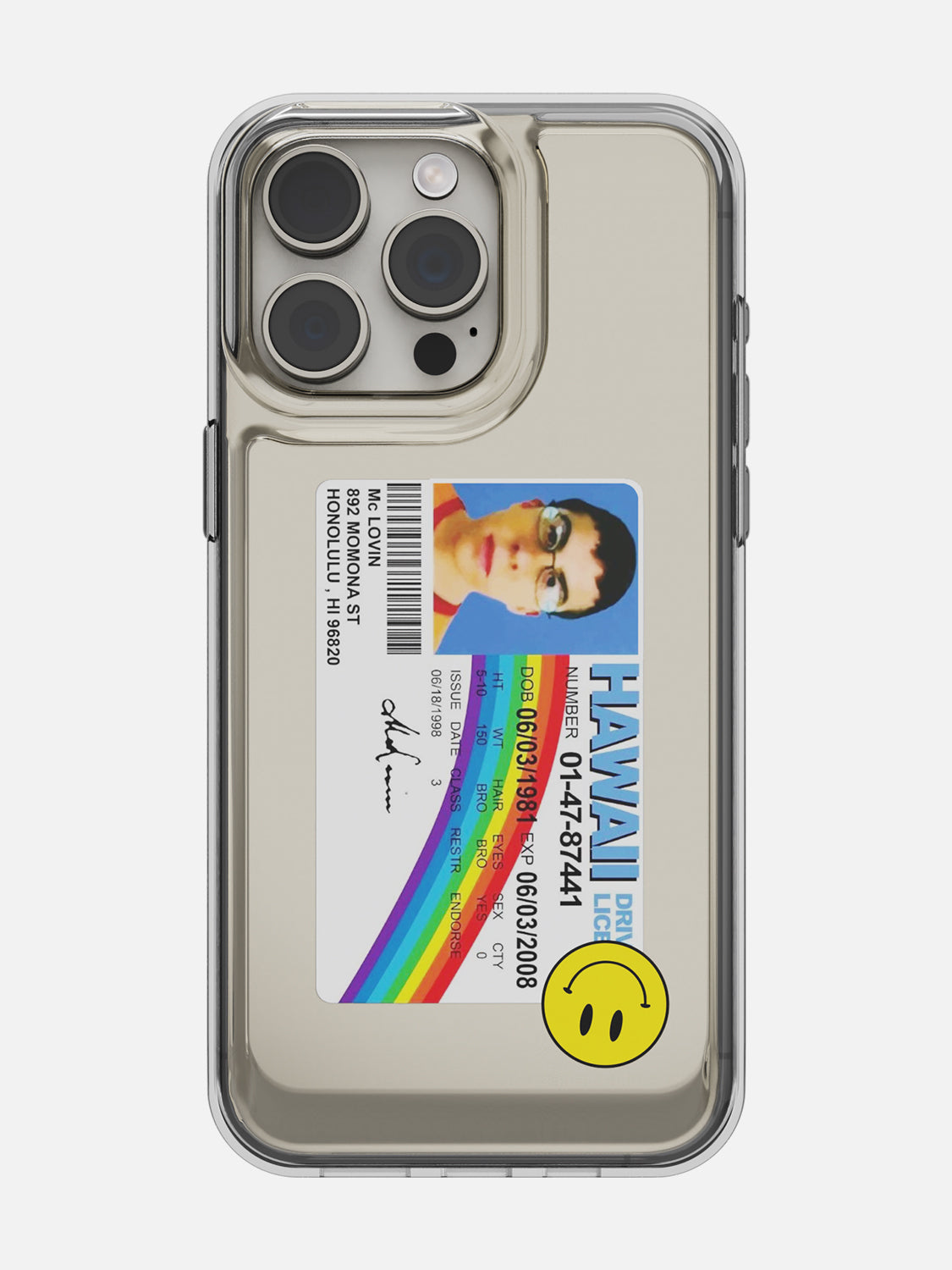 McLovin Clear Case - iPhone 15 Pro Max