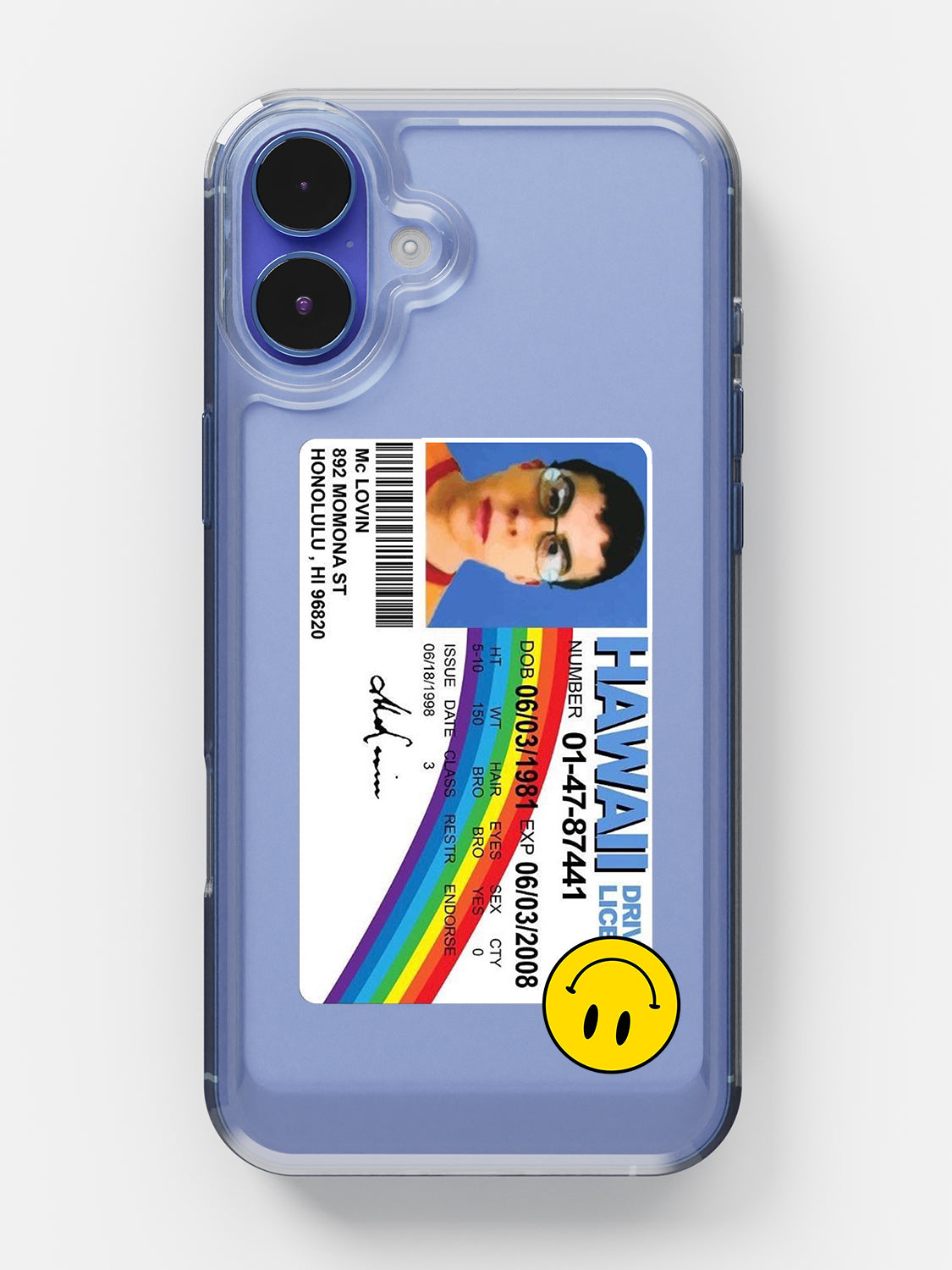 McLovin Clear Case - iPhone 16 Plus