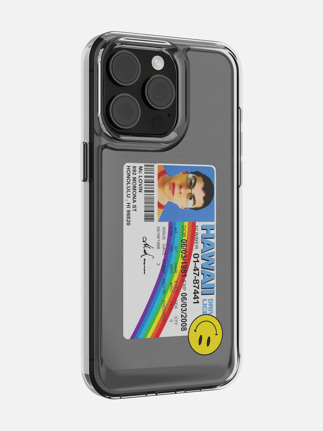 McLovin Clear Case - iPhone 15 Pro Max
