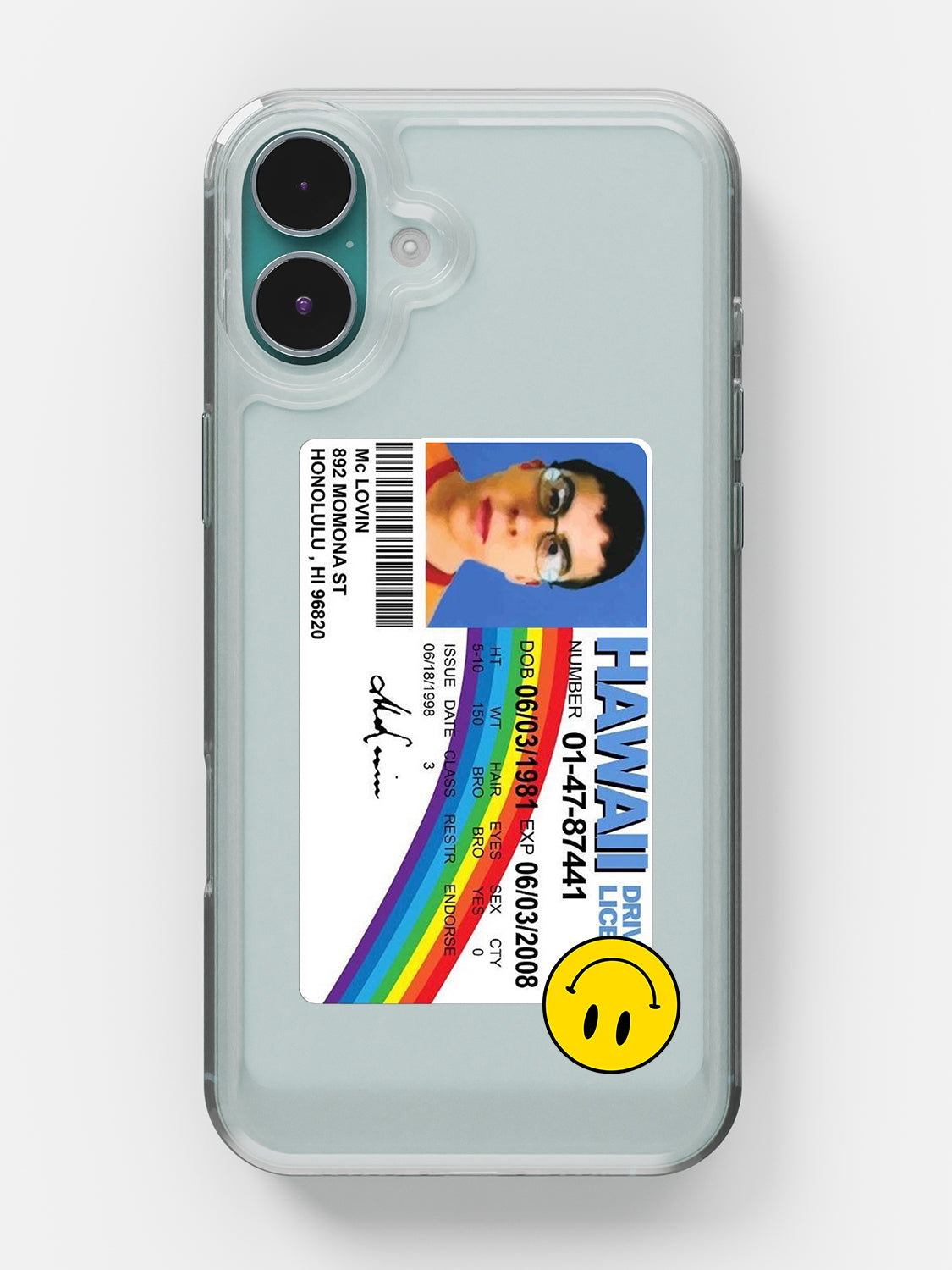 McLovin Clear Case - iPhone 16 Plus