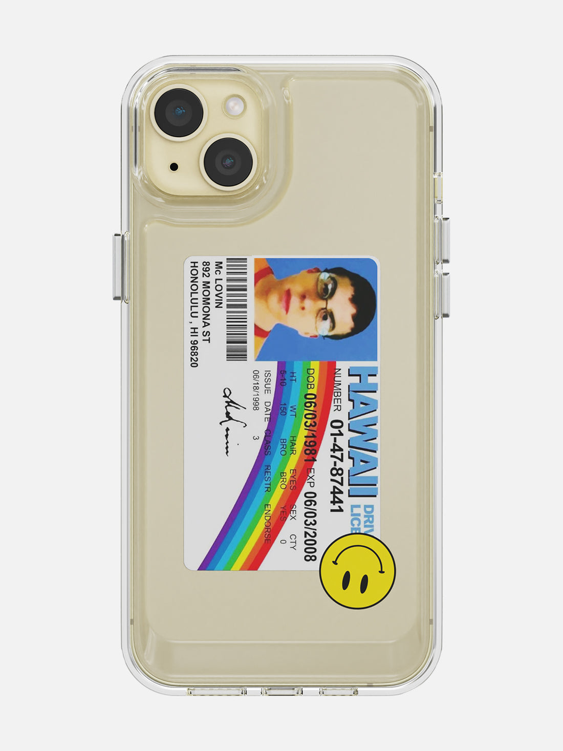 McLovin Clear Case - iPhone 15 Plus