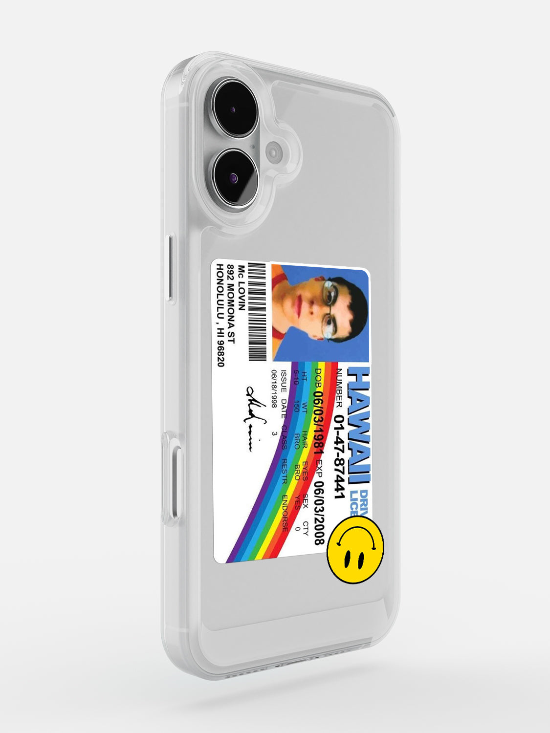 McLovin Clear Case - iPhone 16 Plus