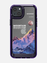 Snowy Mountains Clear Case - iPhone 15 Plus (Purple)