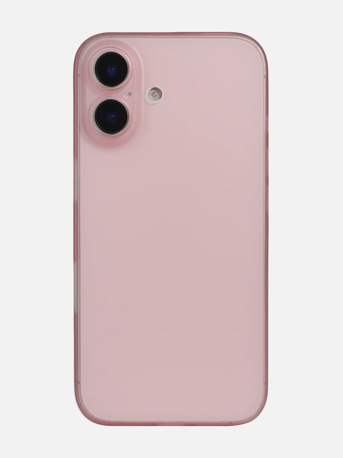 Ultra Thin Matte Clear Case - iPhone 16 Plus (Pink)