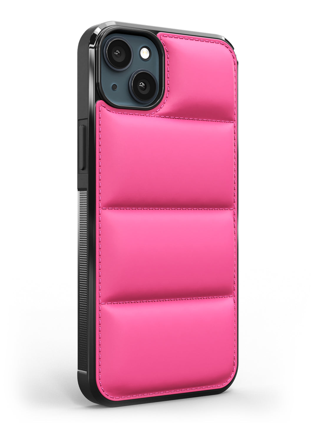 iPhone 15 Plus Pink Puffer Case