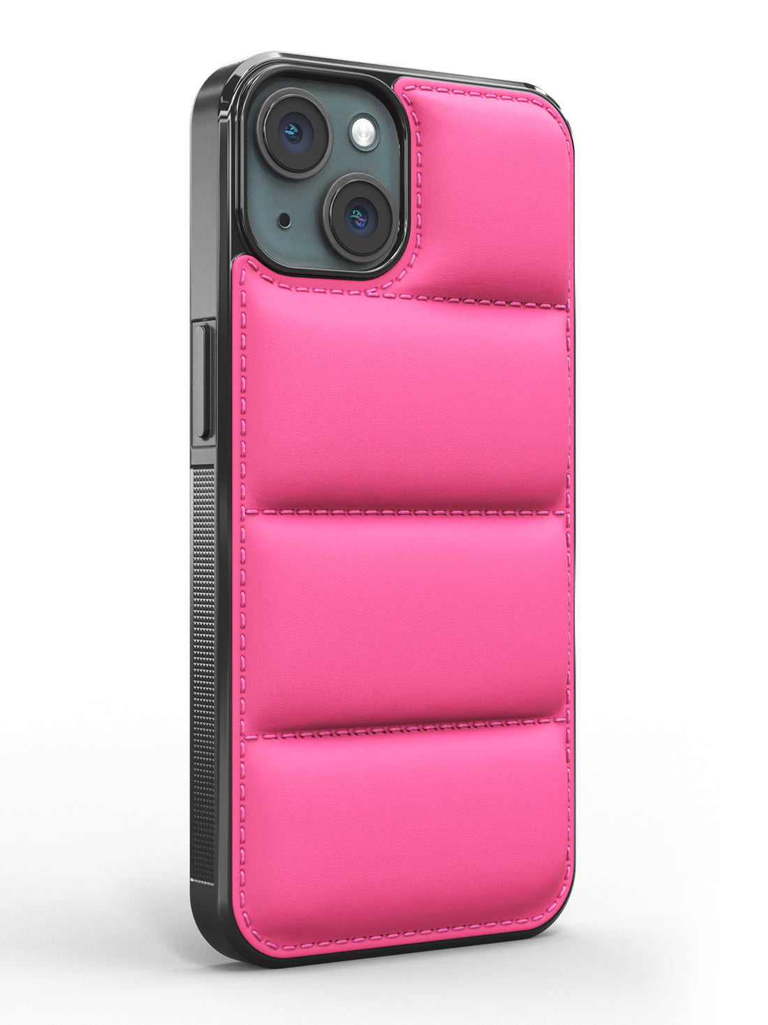 iPhone 15 Pink Puffer Case