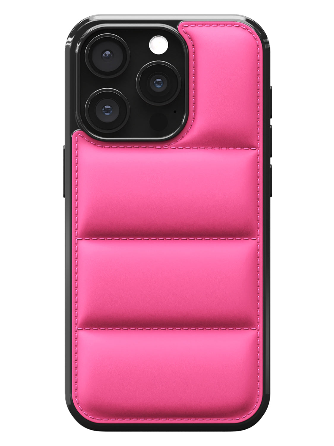 Customise Puffer Case 2.0 - iPhone 15 Pro (Hot Pink)