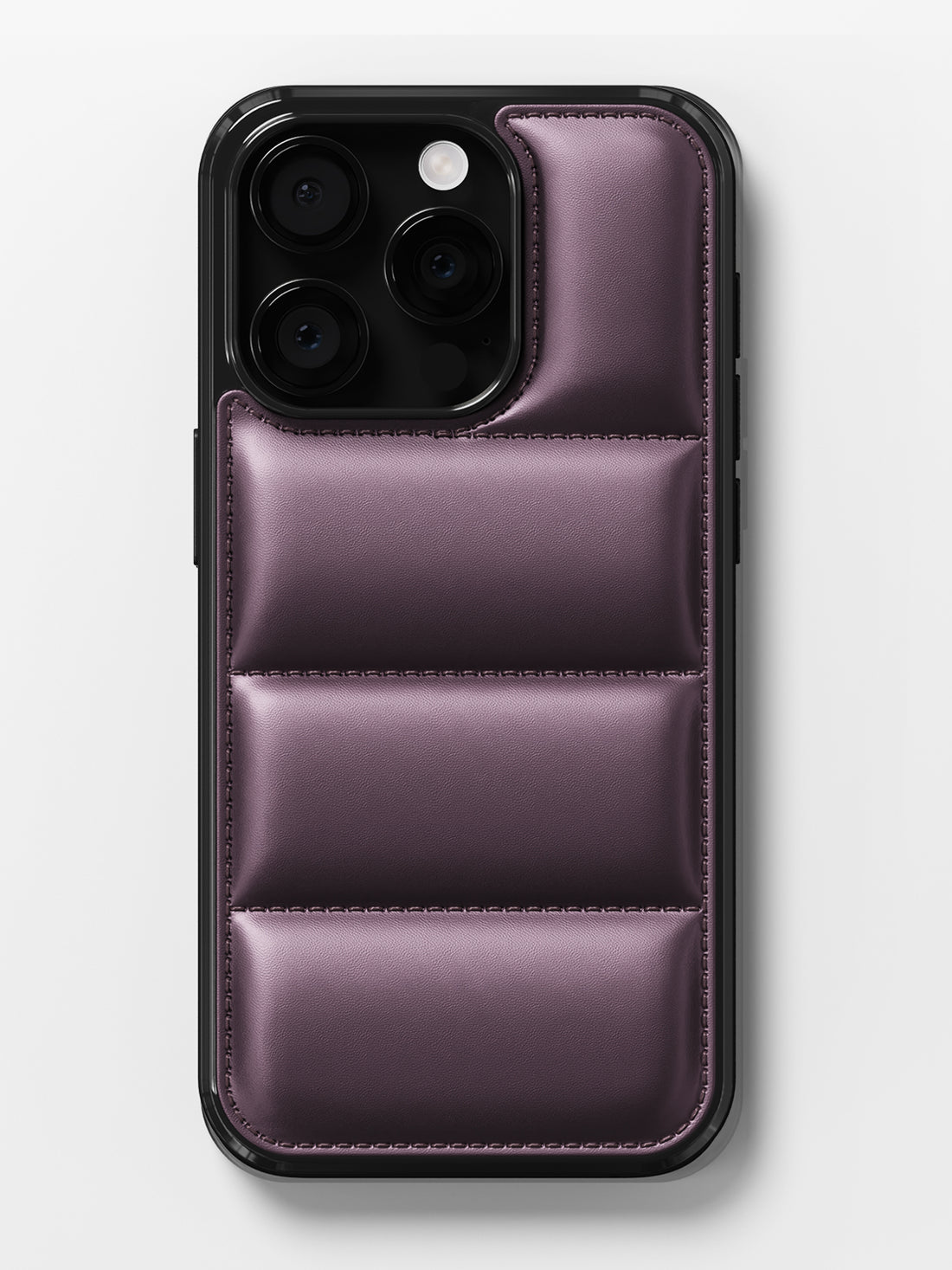 iPhone 15 Pro Purple Puffer Case