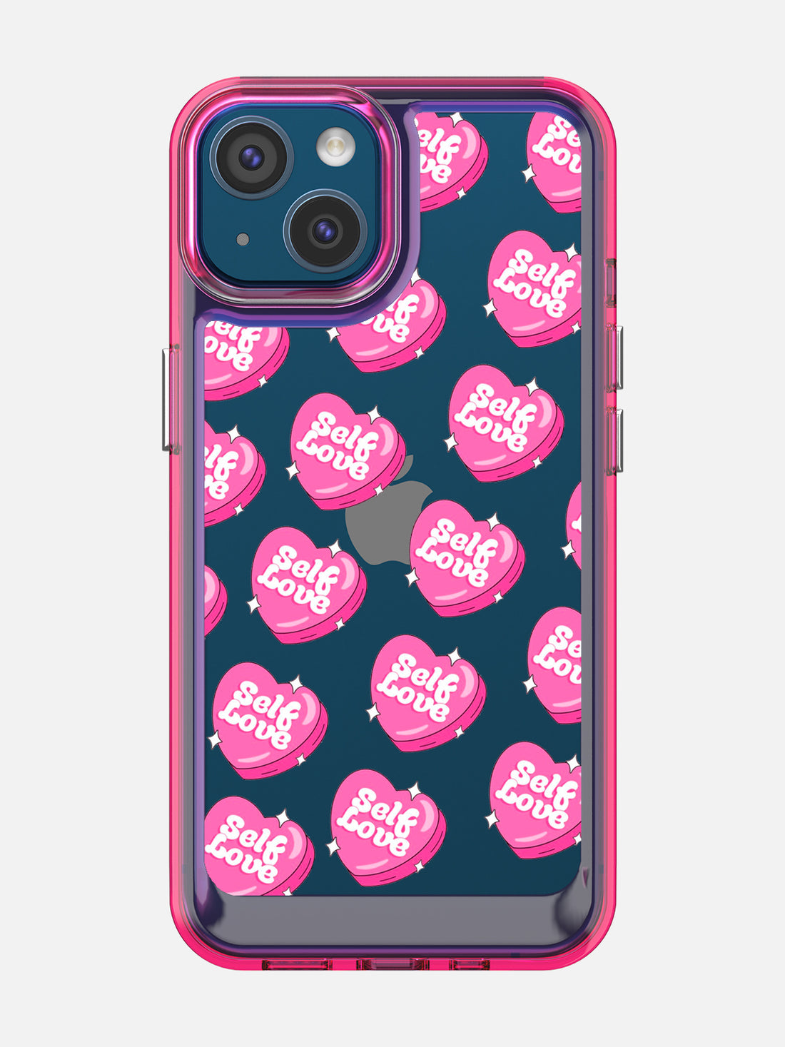 Self Love Clear Case - iPhone 13 (Pink)