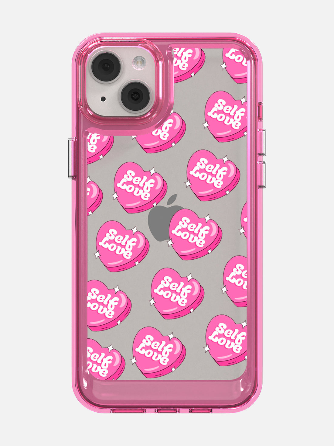 Self Love Clear Case - iPhone 14 Plus (Pink)