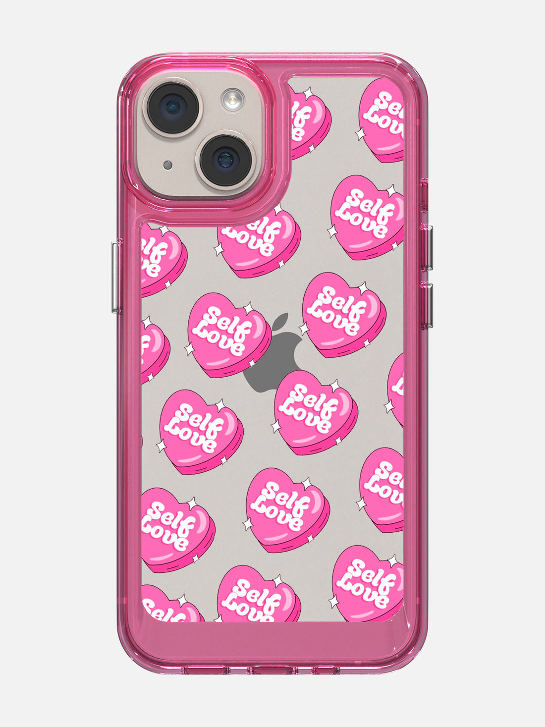 Self Love Clear Case - iPhone 14 (Pink)