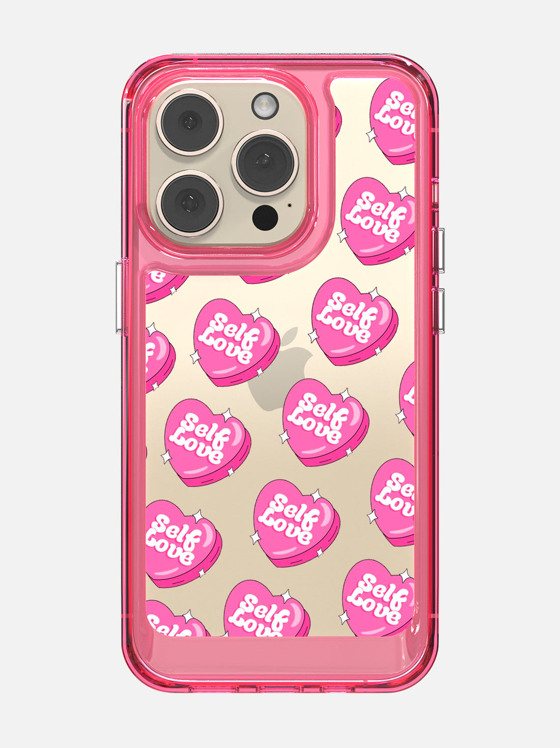 Self Love Clear Case - iPhone 14 Pro (Pink)