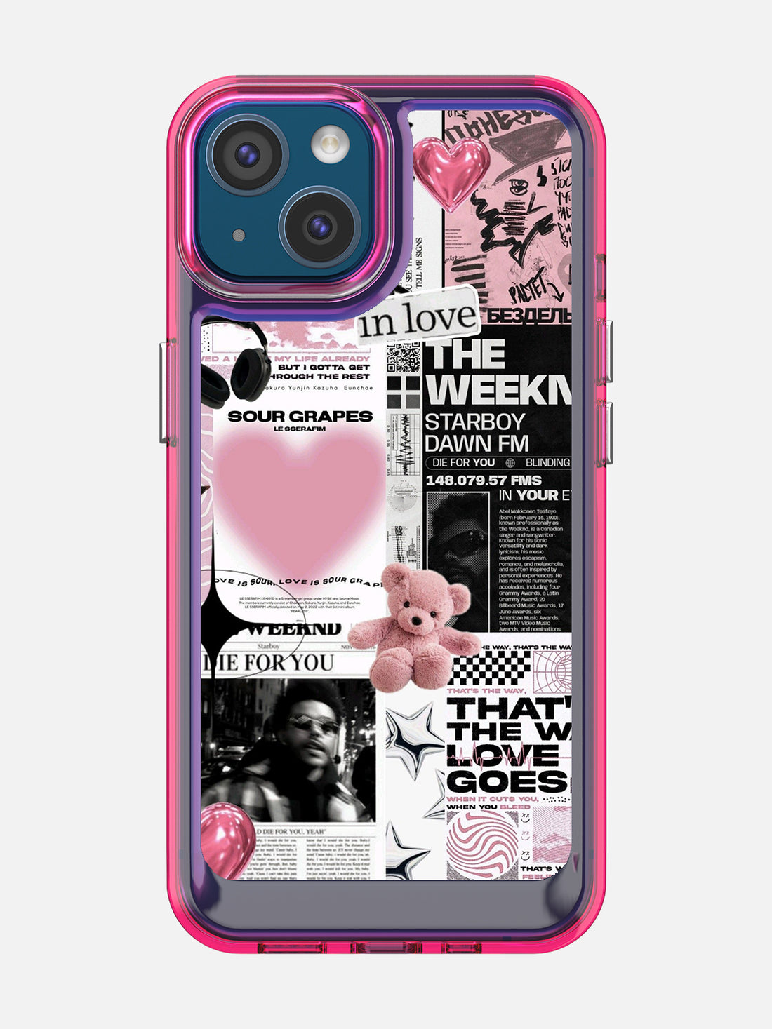 Starboy Clear Case - iPhone 13 (Pink)