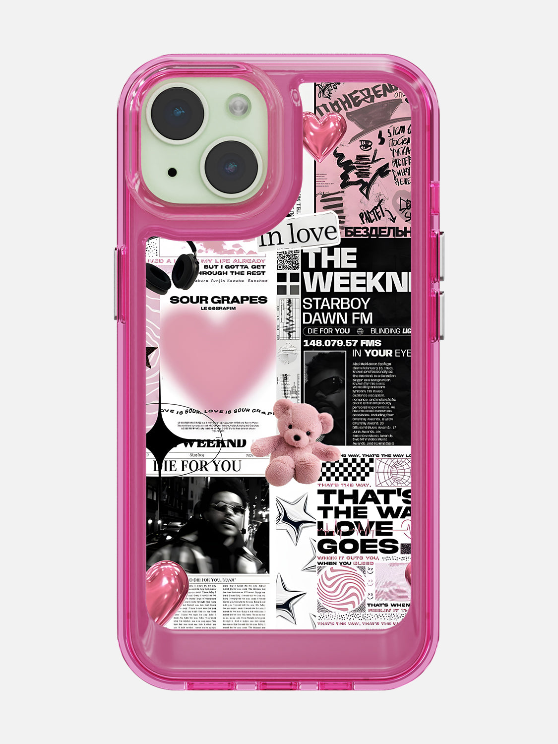 Starboy Clear Case - iPhone 15 (Pink)