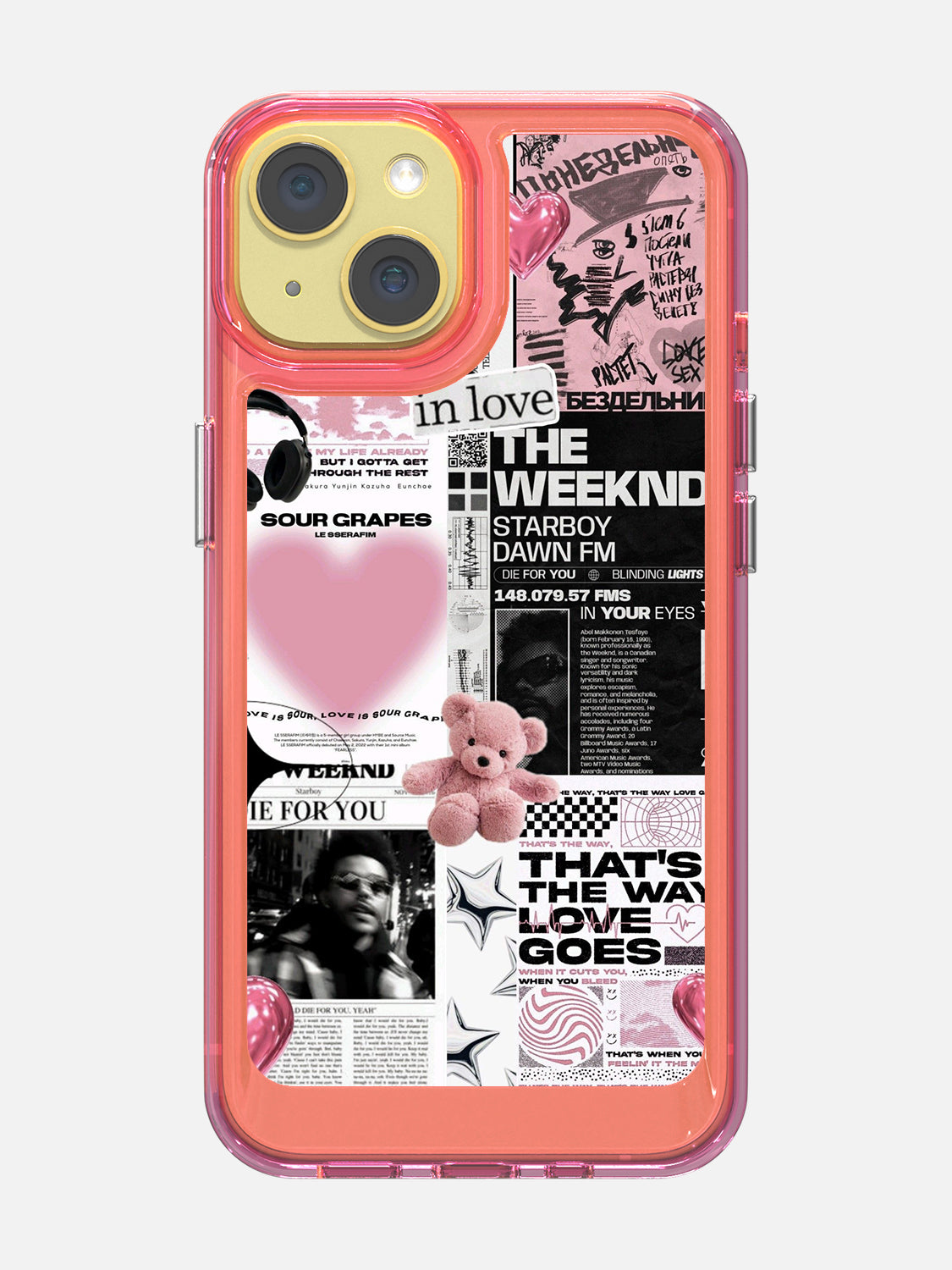 Starboy Clear Case - iPhone 14 (Pink)