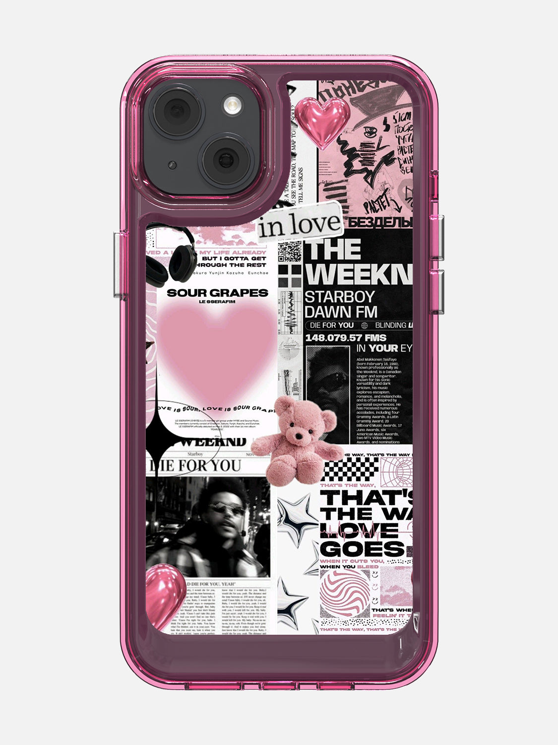 Starboy Clear Case - iPhone 14 Plus (Pink)