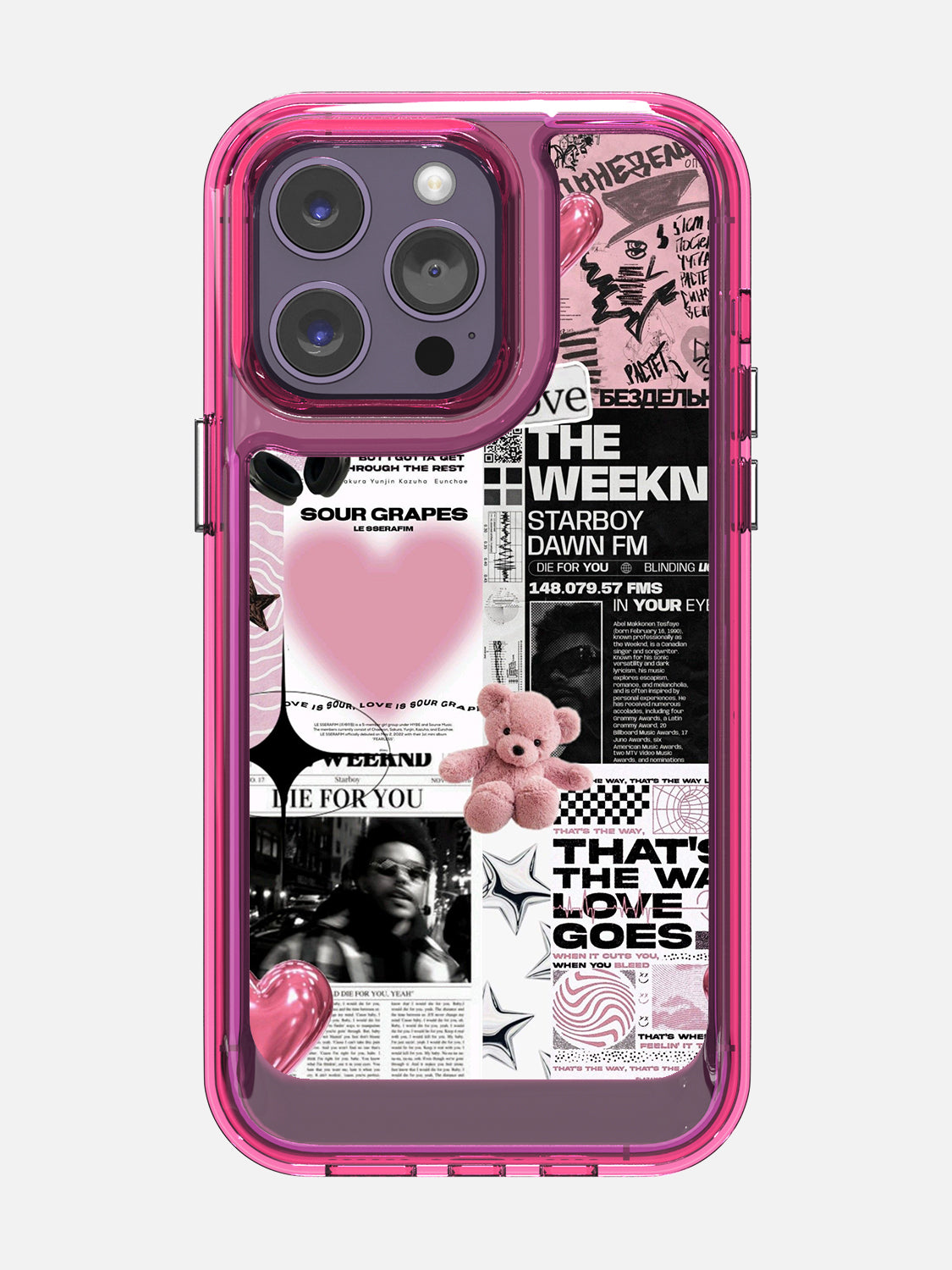 Starboy Clear Case - iPhone 14 Pro Max (Pink)