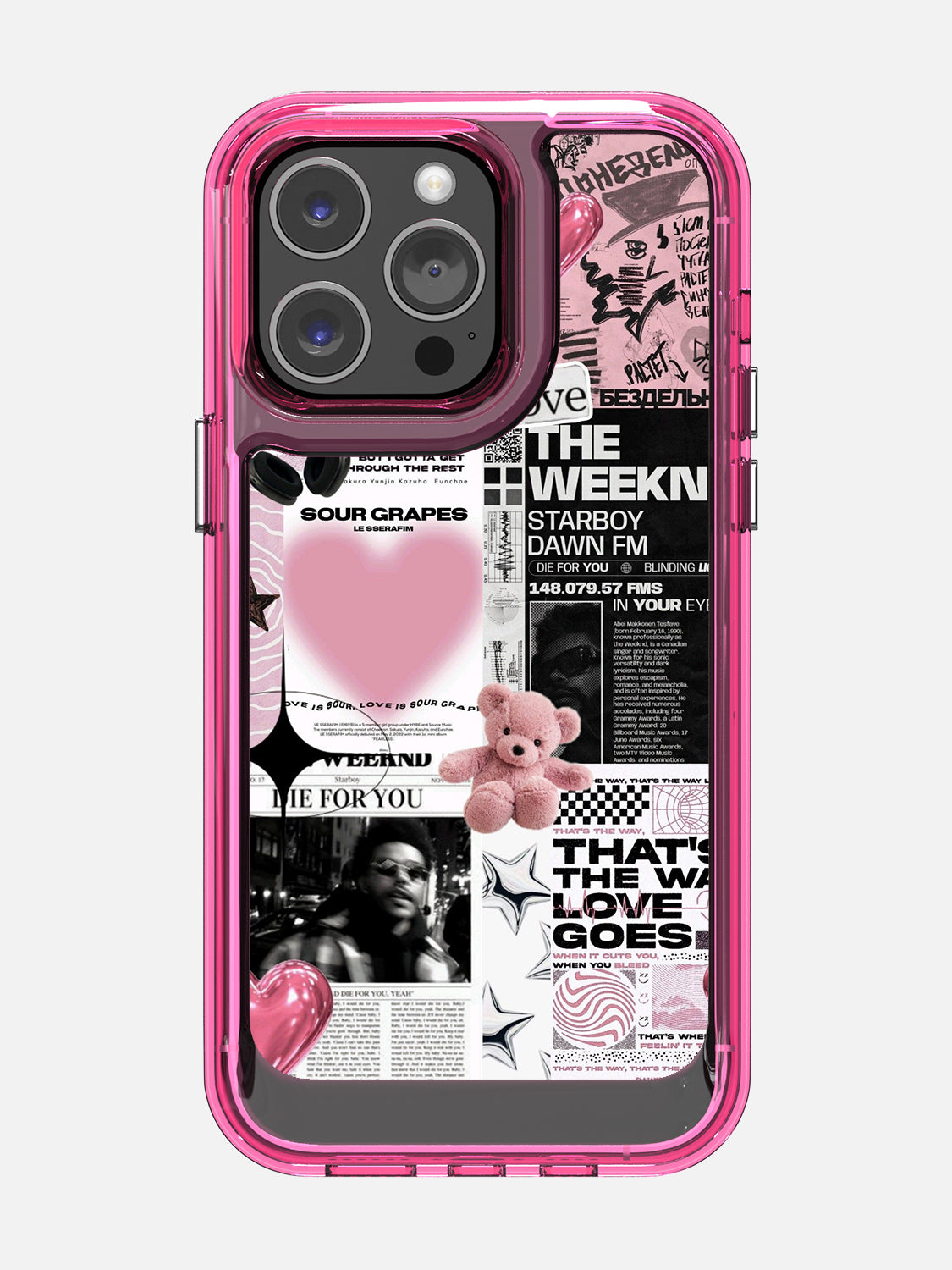 Starboy Clear Case - iPhone 14 Pro Max (Pink)