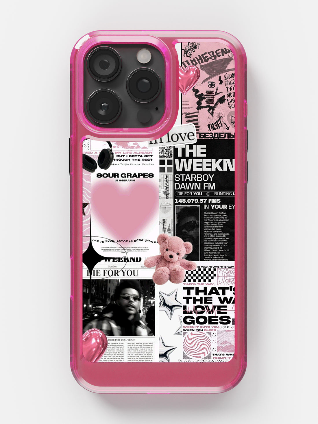 Starboy Clear Case - iPhone 16 Pro Max (Pink)