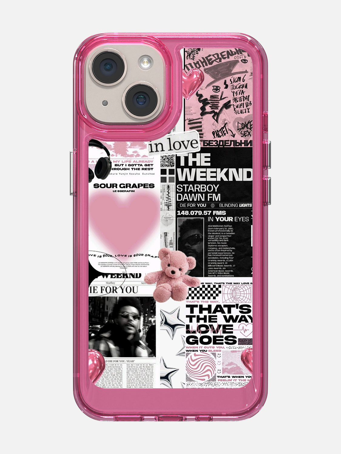 Starboy Clear Case - iPhone 14 (Pink)