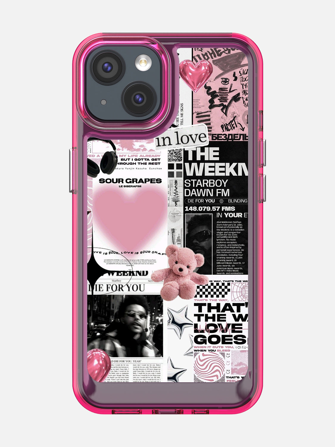 Starboy Clear Case - iPhone 13 (Pink)