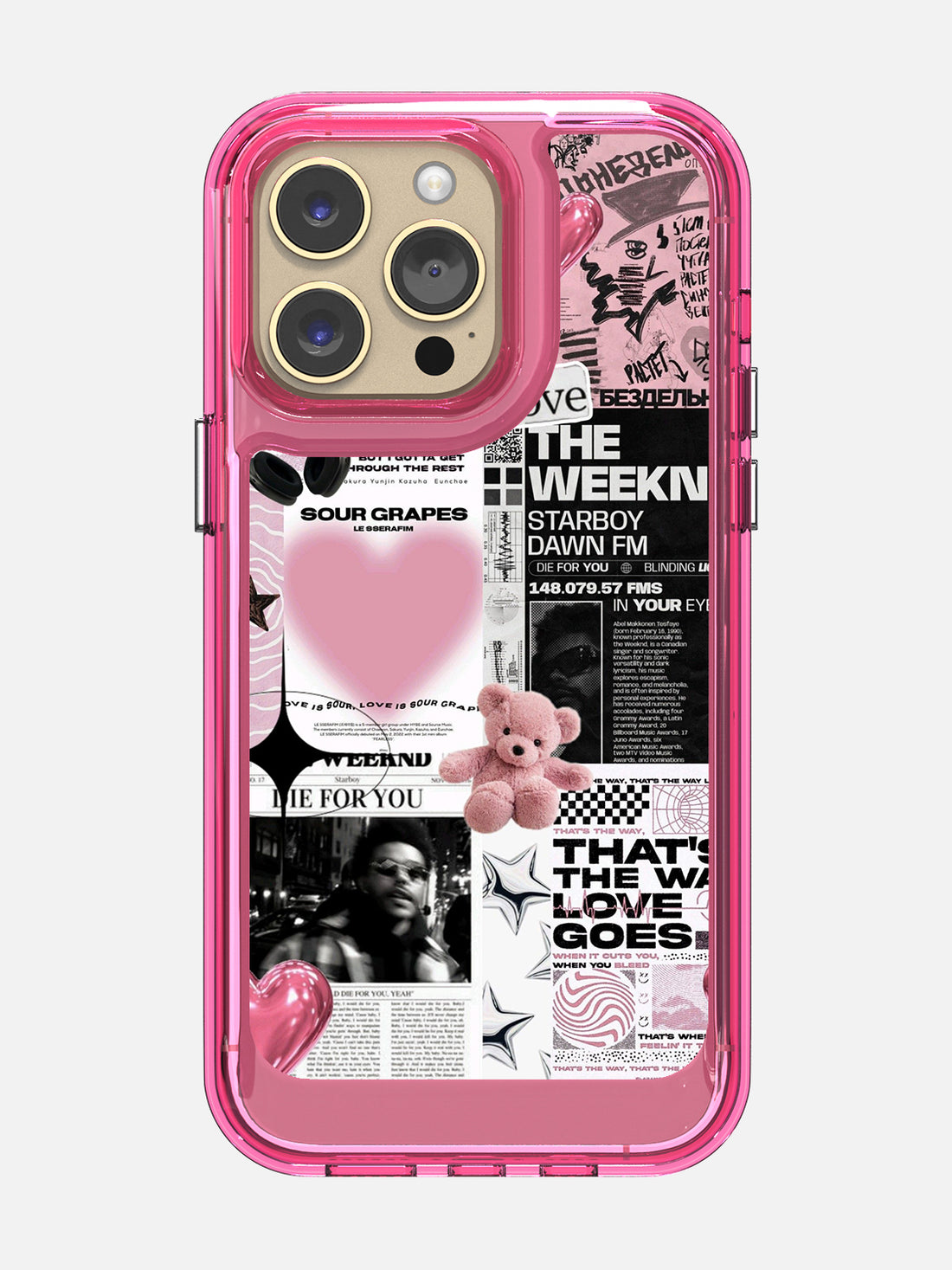 Starboy Clear Case - iPhone 14 Pro Max (Pink)