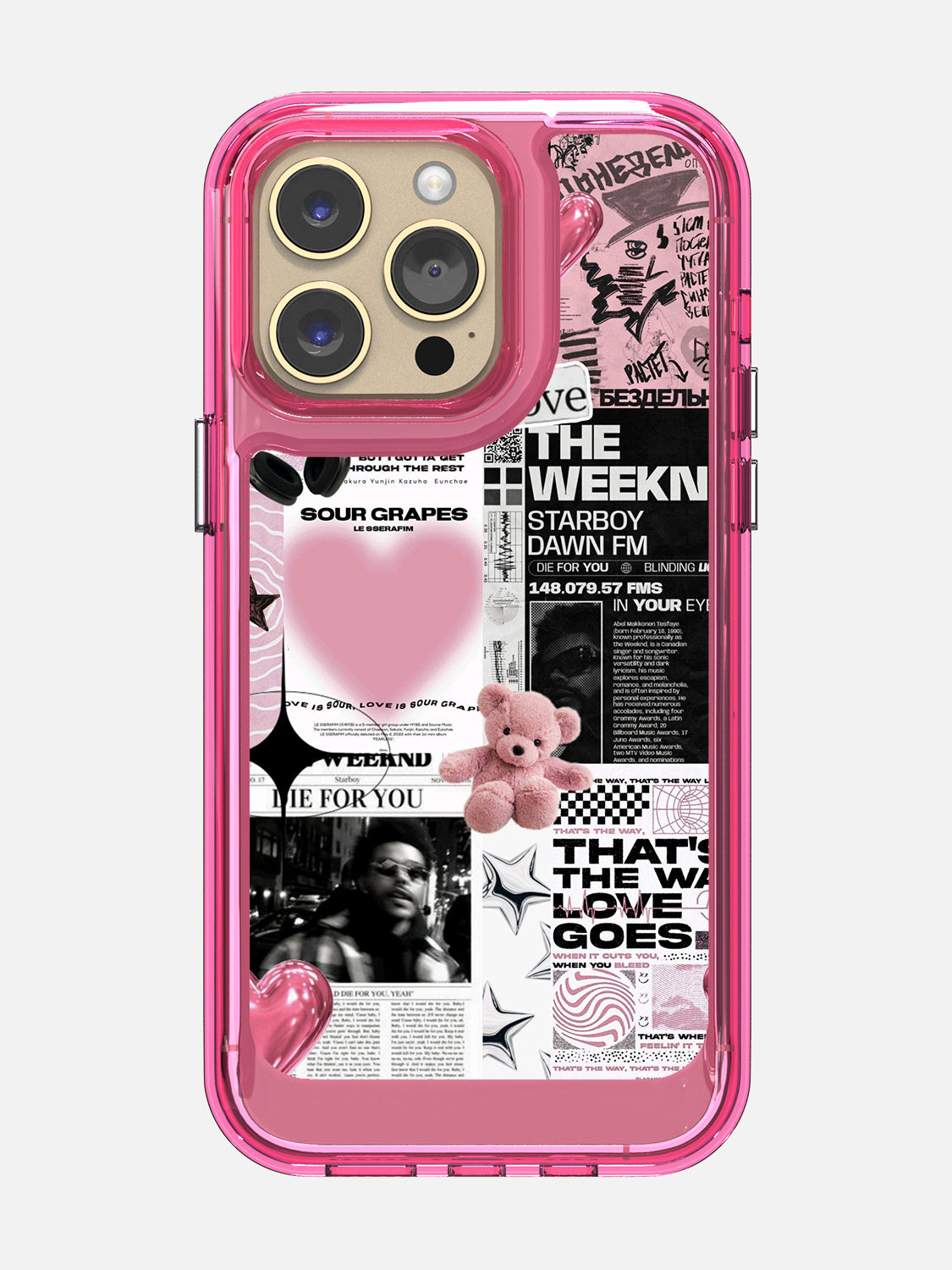 Starboy Clear Case - iPhone 14 Pro Max (Pink)