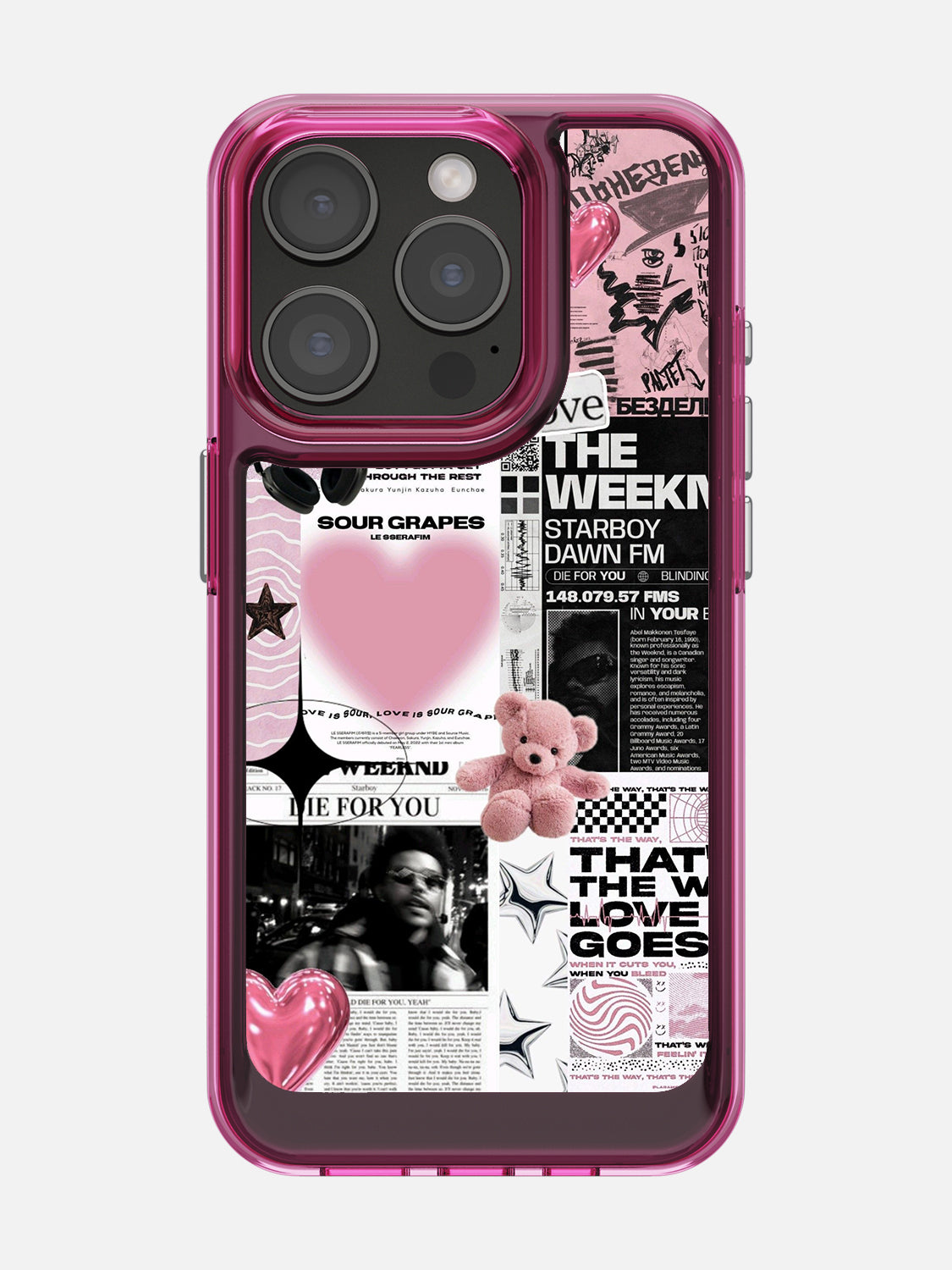 Starboy Clear Case - iPhone 15 Pro (Pink)