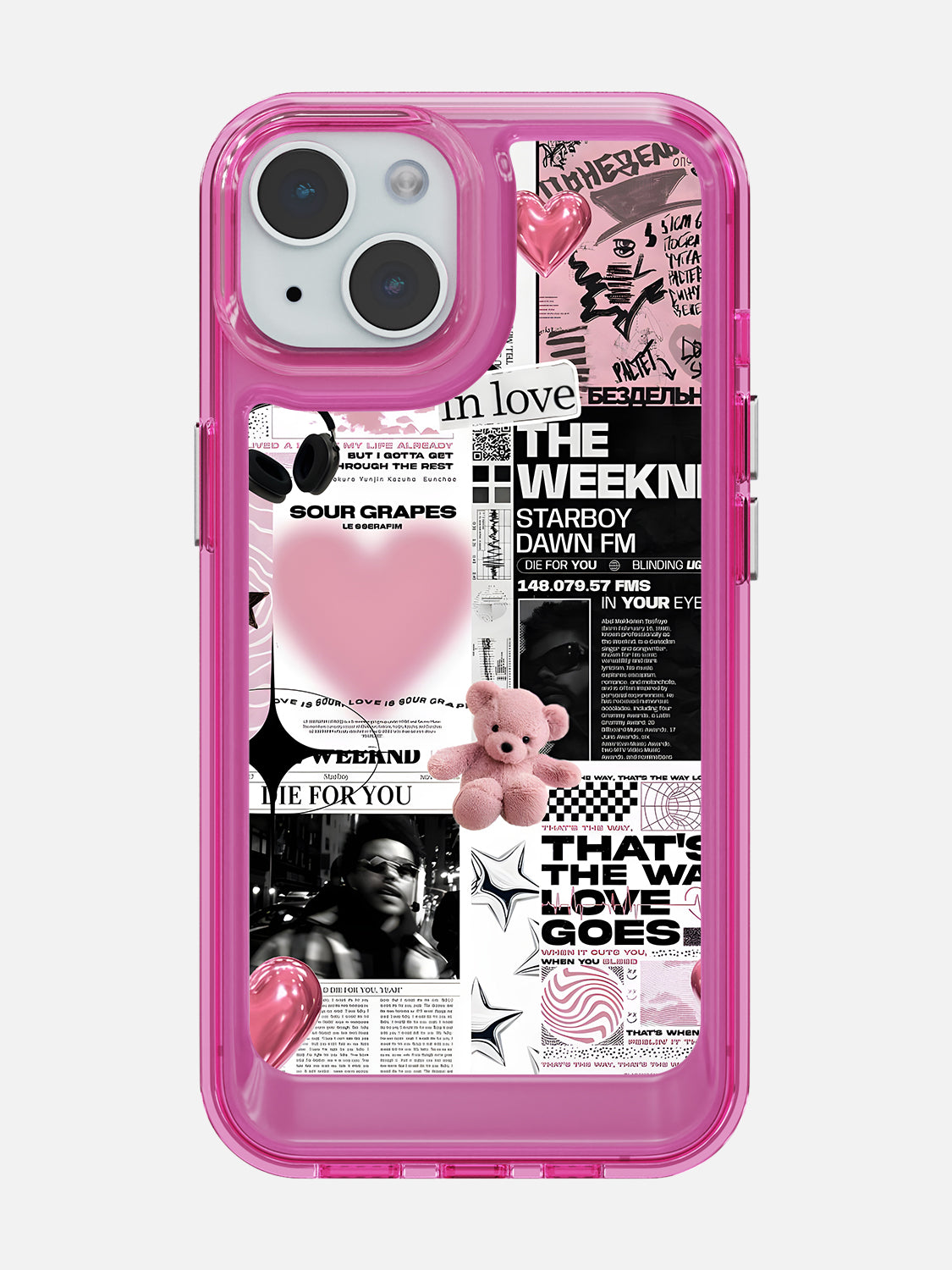 Starboy Clear Case - iPhone 15 (Pink)