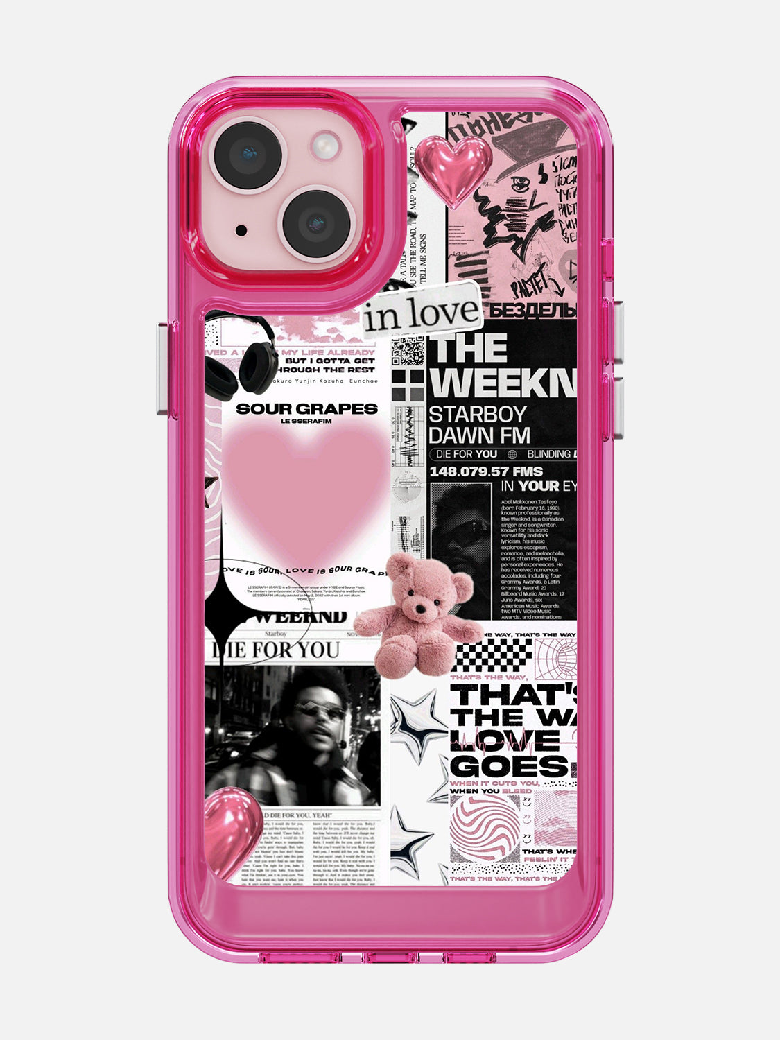Starboy Clear Case - iPhone 15 Plus (Pink)