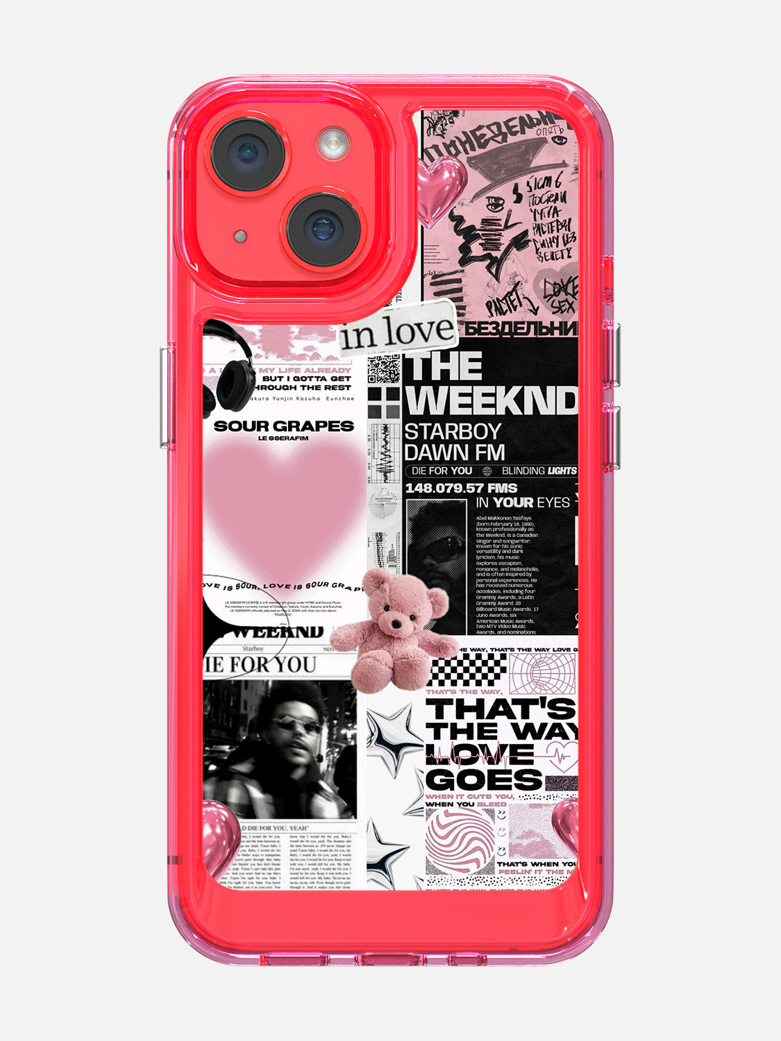 Starboy Clear Case - iPhone 14 (Pink)