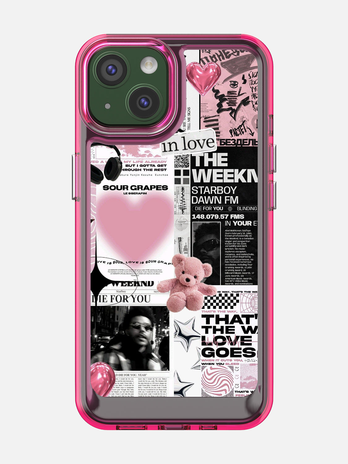 Starboy Clear Case - iPhone 13 (Pink)